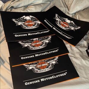 4 Harley-Davidson Black and White Gift Boxes